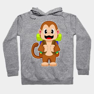 Monkey Hiker Backpack Hiking Hoodie